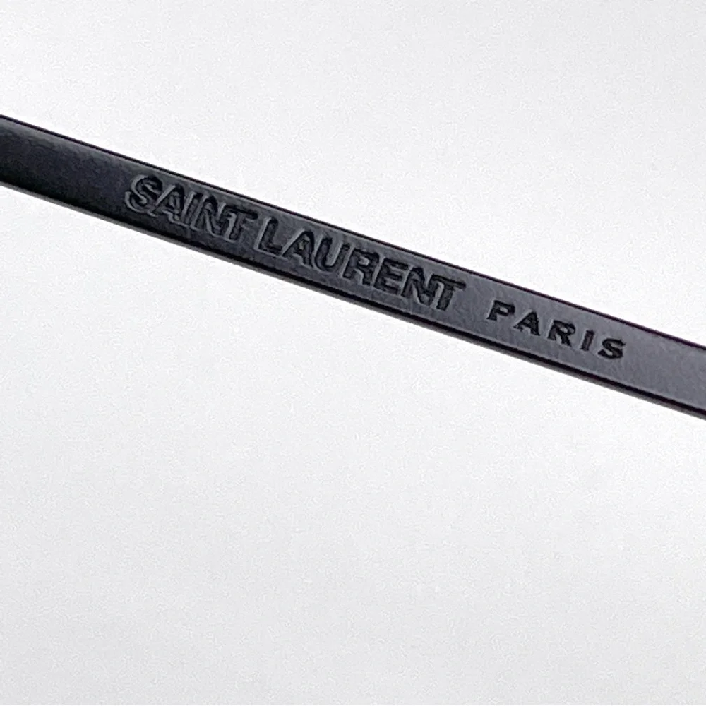 SAINT LAURENT Classic Aviator Sunglasses 60mm NEW Black Polarized